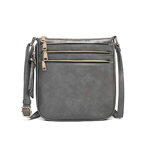 Miss Lulu Grey Fashion Shoulder Bag with Vintage Style