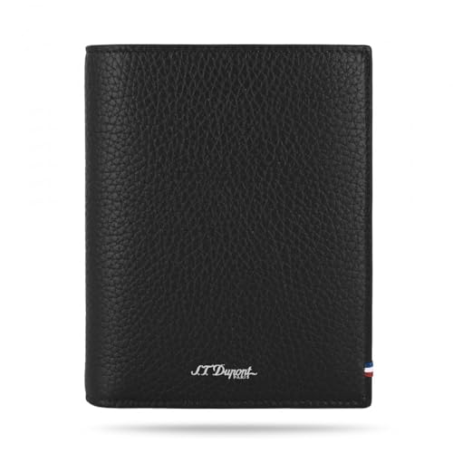 Black S.T.Dupont Neo Capsule Grained Long Wallet