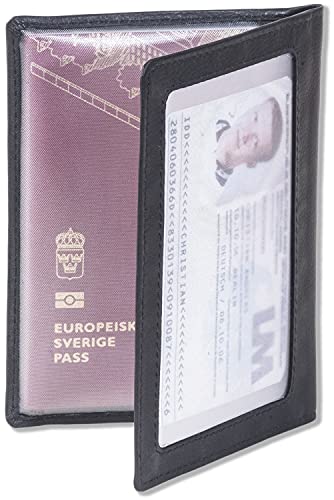Rimbaldi® Black Leather Passport Case for DE/EU