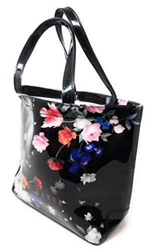 Ted Baker Small Icon Emicon Sandalwood Tote Shopper Beach Bag in Black