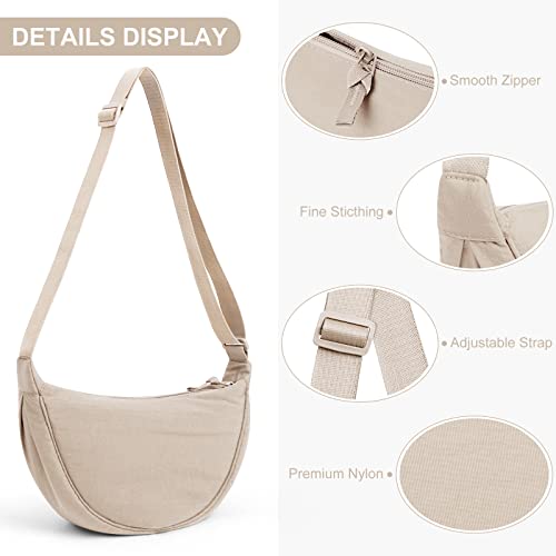 DKIIL NOIYB Nylon Crescent Crossbody Bag - Unisex