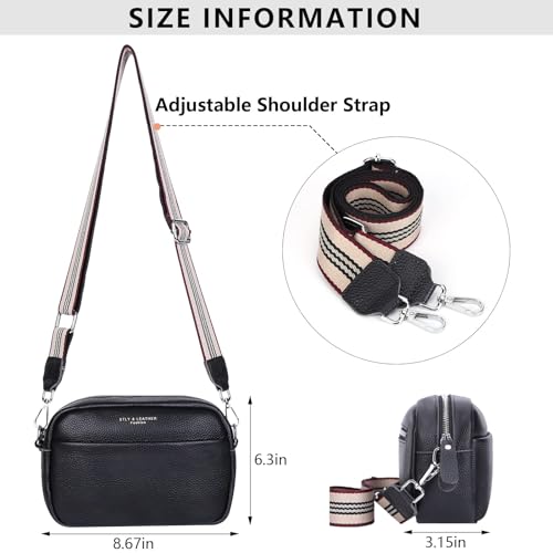 White Leather Crossbody Camera Bag with Removable Strap
