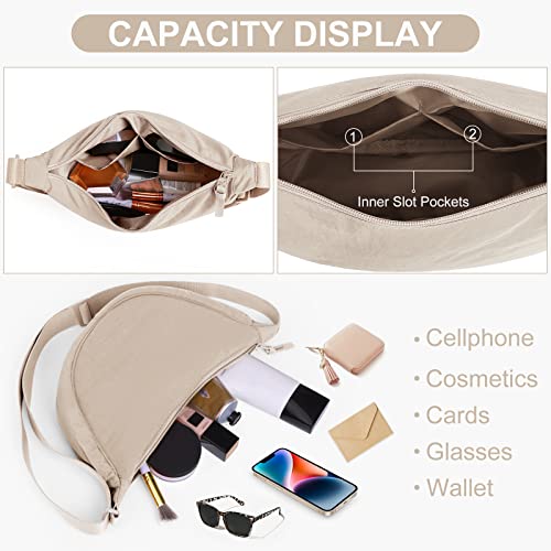 DKIIL NOIYB Nylon Crescent Crossbody Bag - Unisex