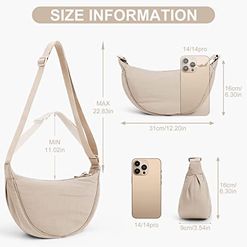 DKIIL NOIYB Nylon Crescent Crossbody Bag - Unisex