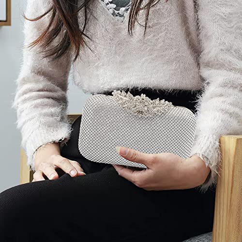 Elegant Crystal Clutch Bag for Party or Bridal Prom