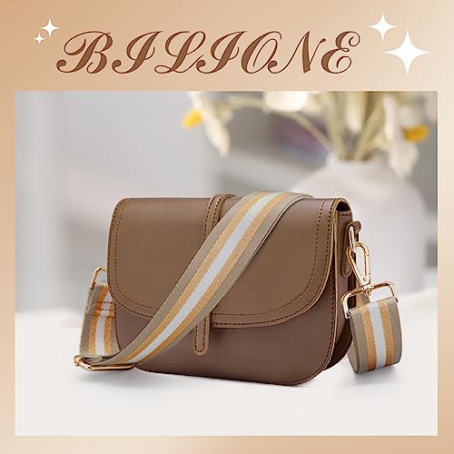 BILIONE Glitter Striped Bag Strap, Adjustable Wide Shoulder