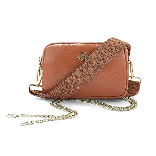 Woodland Leather Damen Schultertasche - Echtes Leder - Italienisches Design