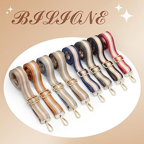 BILIONE Glitter Striped Bag Strap, Adjustable Wide Shoulder