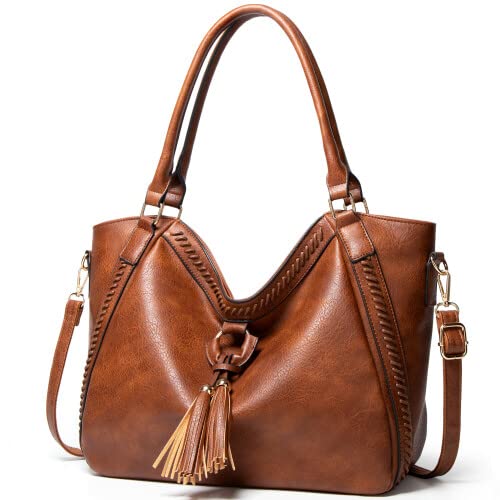 Retro Vintage Soft Leather Tote Shoulder Handbag