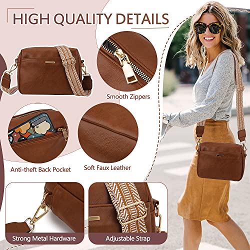 VX VONXURY Small Vegan Leather Convertible Crossbody Handbag