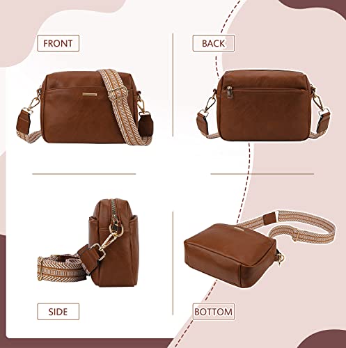 VX VONXURY Small Vegan Leather Convertible Crossbody Handbag