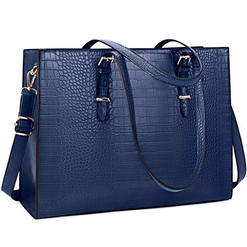 Lubardy Damen Designer Laptop Handtasche - Elegant Blau