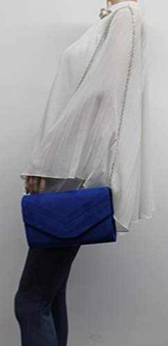 SWANKYSWANS Royal Blue Samantha Clutch Bag, Women's