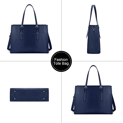 Lubardy Damen Designer Laptop Handtasche - Elegant Blau