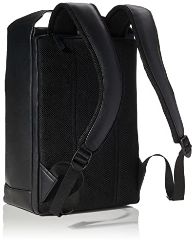 Tommy Hilfiger Men's Compact Backpack, Sustainable PU, Black