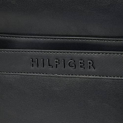 Tommy Hilfiger Men's Compact Backpack, Sustainable PU, Black