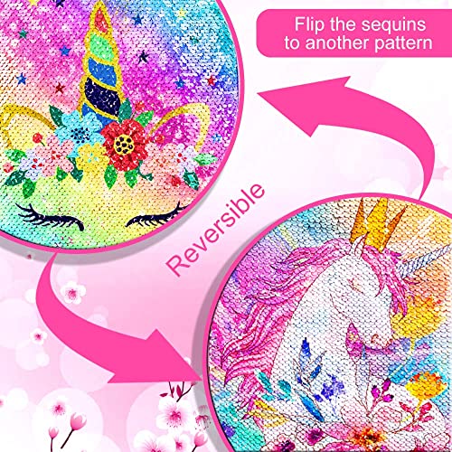 Kids Luggage for Girls, Cute Unicorn Rolling Wheels Suitcase for Toddler Children