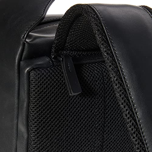 Tommy Hilfiger Men's Compact Backpack, Sustainable PU, Black
