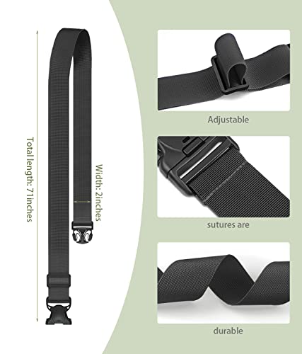 BILIONE 4 Pcs Luggage Straps, Adjustable Suitcase Belts