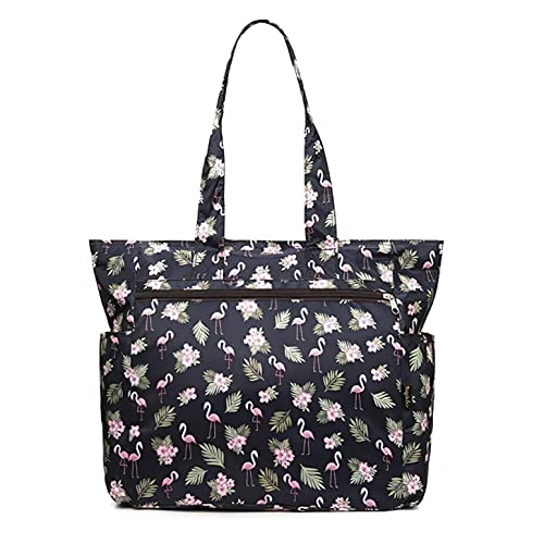 Floral Tote with Multi Pockets for Daily Use