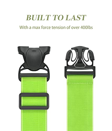 BILIONE 4 Pcs Luggage Straps, Adjustable Suitcase Belts