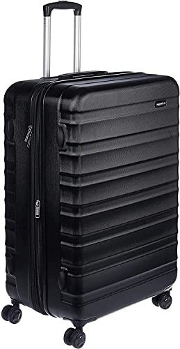Black 28" Designer ABS Hardside Spinner Luggage Suitcase