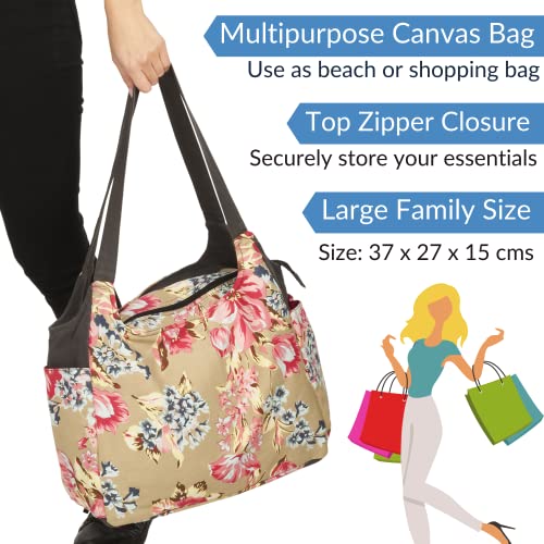 Beige Veroli Designer Handbag