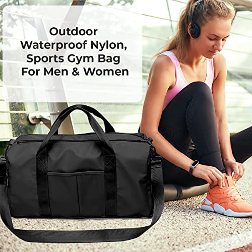 Fashionable Gym Duffel Bag with Shoe Compartment