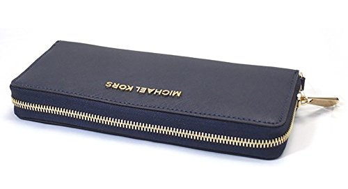 Navy Michael Kors Jet Set Travel Wallet
