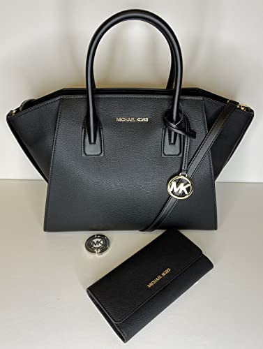 MICHAEL Kors Black Top-Zip Satchel + Wallet Set