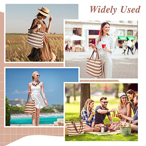 Bohemian Summer Bag for Women - Large Straw Shoulder Tote