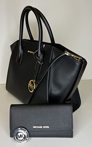 MICHAEL Kors Black Top-Zip Satchel + Wallet Set