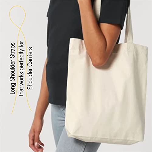 Plain Natural Medium Cotton Tote Bags for Decoration
