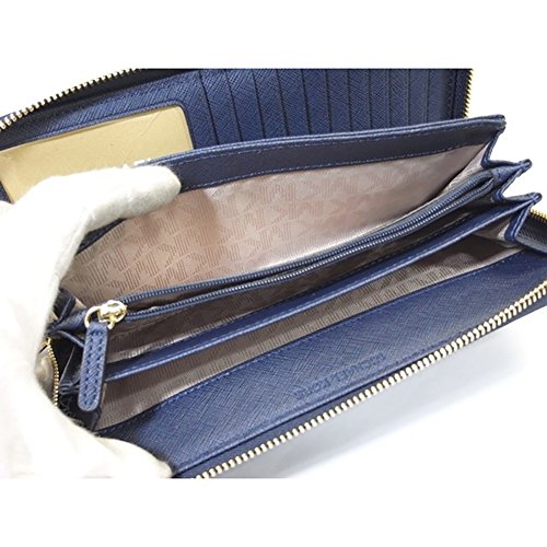 Navy Michael Kors Jet Set Travel Wallet