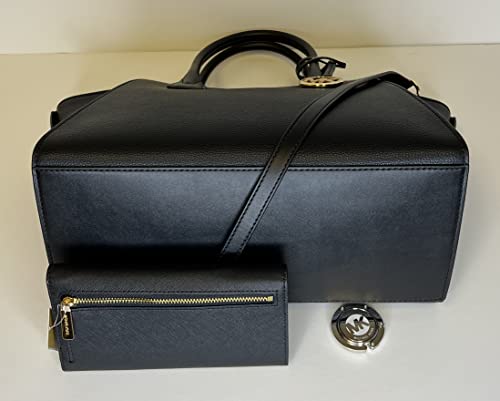 MICHAEL Kors Black Top-Zip Satchel + Wallet Set