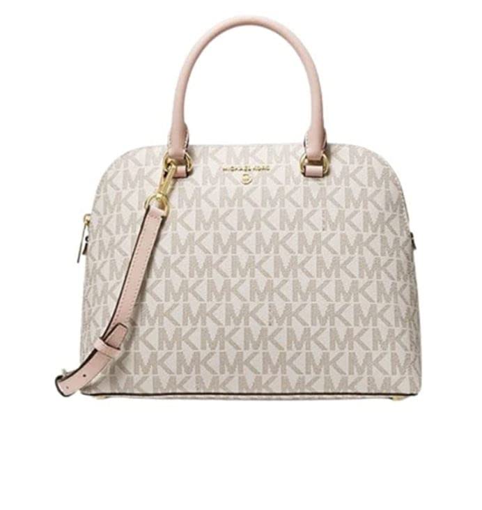 Michael Kors Vanilla Soft Pink Dome Satchel