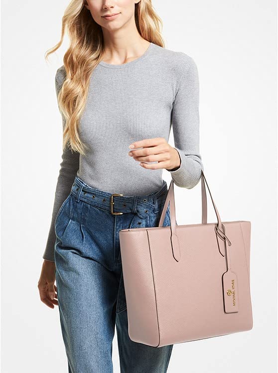 Soft Pink Michael Kors Large Leather Tote Bag