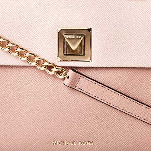 Michael Kors Sylvia Large Tri-Color Leather Satchel Bag