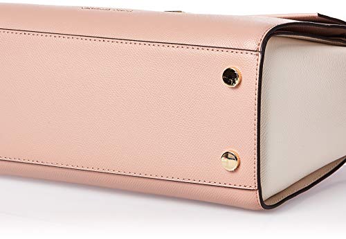 Michael Kors Sylvia Large Tri-Color Leather Satchel Bag