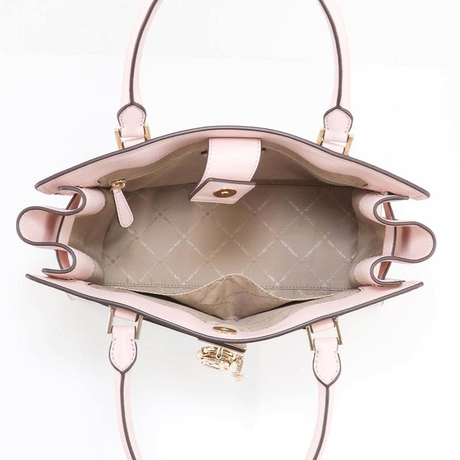 Michael Kors Hamilton MK Signature Pink Satchel Crossbody