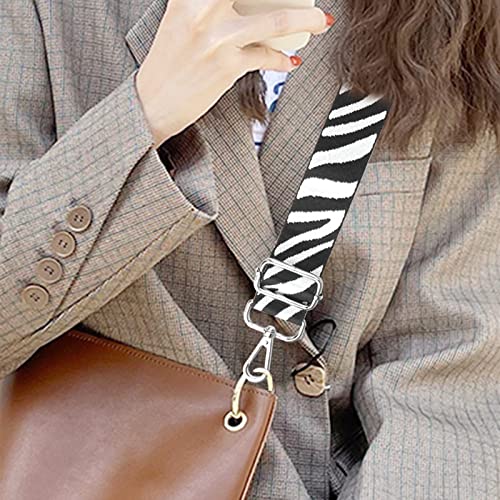 Zebra Print Handbag Strap, Wide Adjustable Shoulder - Women's Ideal