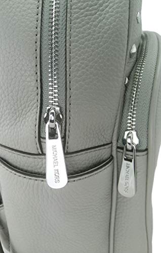 Pearl Grey studded pebble leather Michael Kors backpack