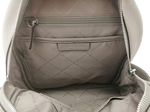 Pearl Grey studded pebble leather Michael Kors backpack