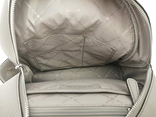 Pearl Grey studded pebble leather Michael Kors backpack