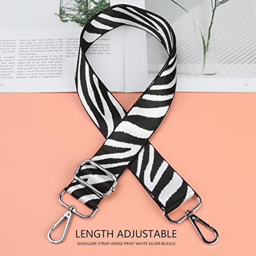 Zebra Print Handbag Strap, Wide Adjustable Shoulder - Women's Ideal