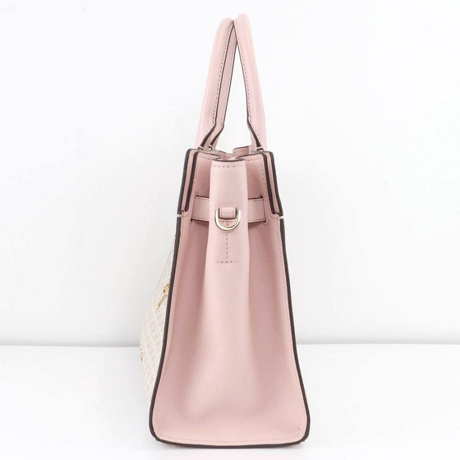Michael Kors Hamilton MK Signature Pink Satchel Crossbody
