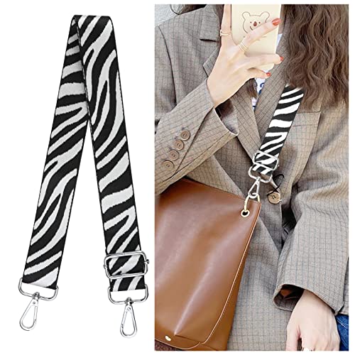 Zebra Print Handbag Strap, Wide Adjustable Shoulder - Women's Ideal
