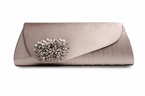 Taupe Damen Clutch by Lunar ZLR081