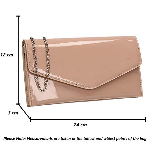 Swankyswans Womens Evie Clutch Beige (Nude Beige)
