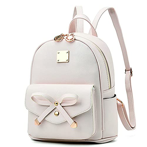 Beige NC Women's Designer Backpack, 23 15 26cm